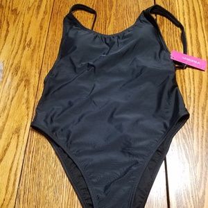 xhilaration One-Piece Swimsuit NWT Black